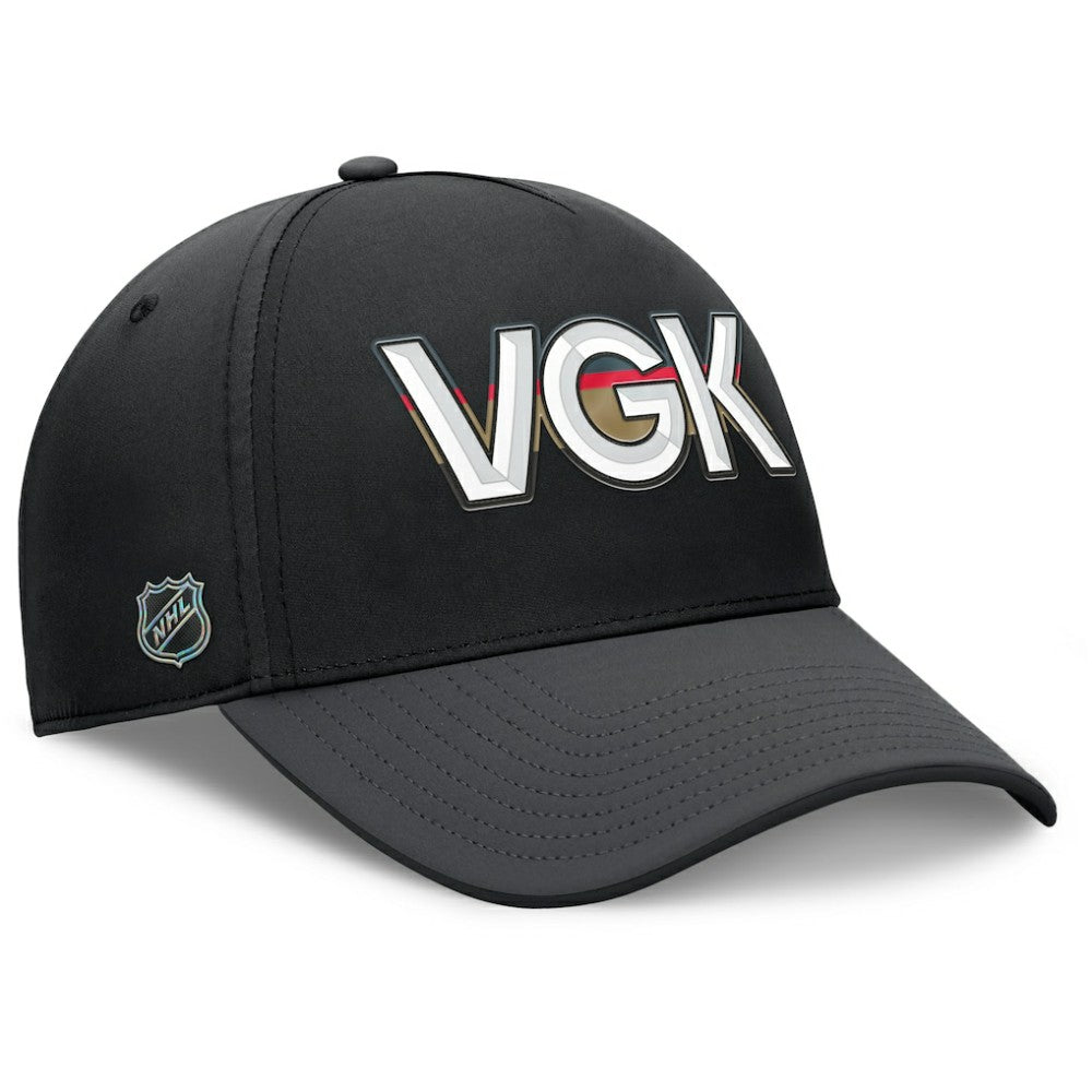 Vegas Golden Knights Fanatics Authentic Pro Rink Team Code Flex Hat Black/Charcoal