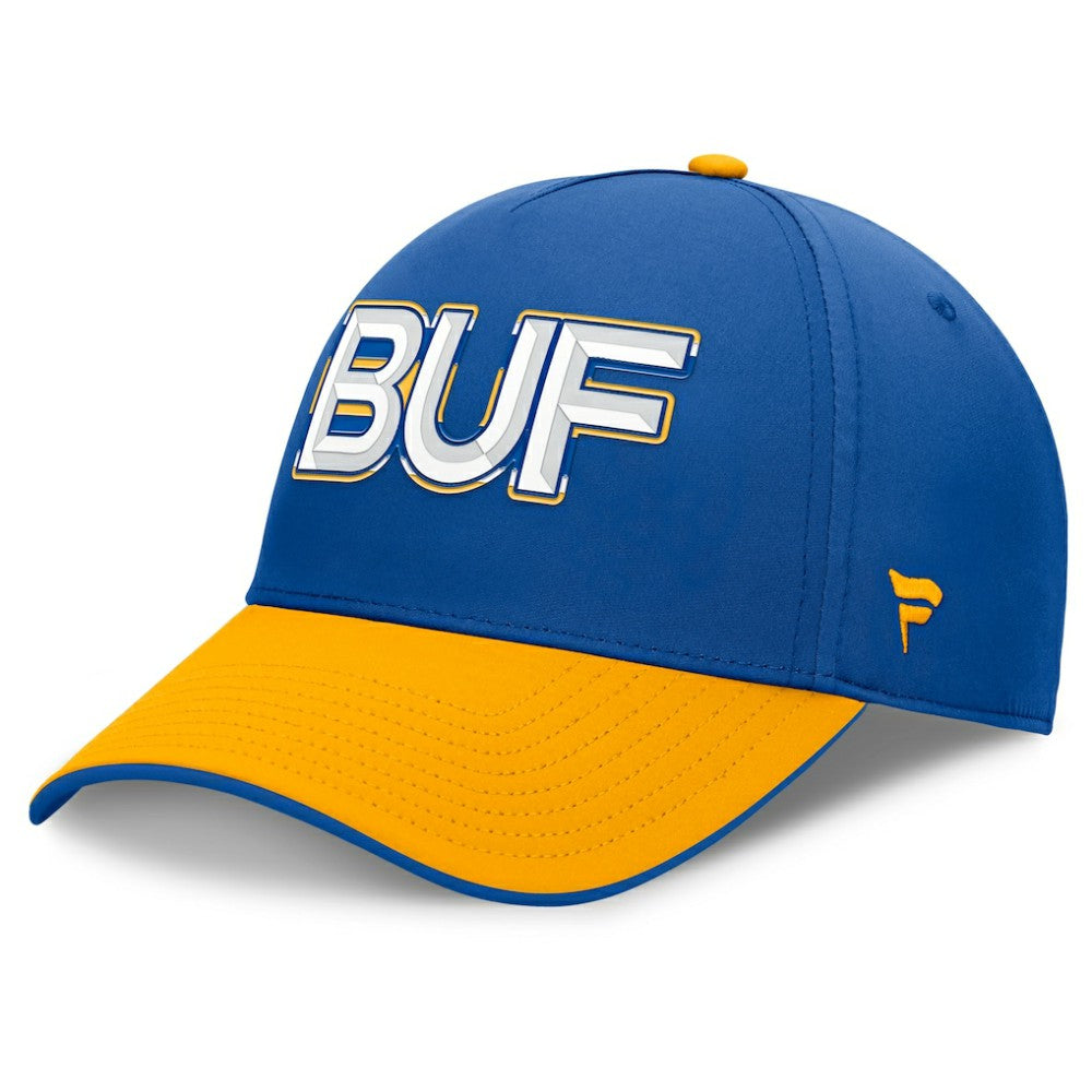 Buffalo Sabres Fanatics Authentic Pro Rink Team Code Flex Hat Royal/Gold