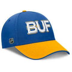 Buffalo Sabres Fanatics Authentic Pro Rink Team Code Flex Hat Royal/Gold