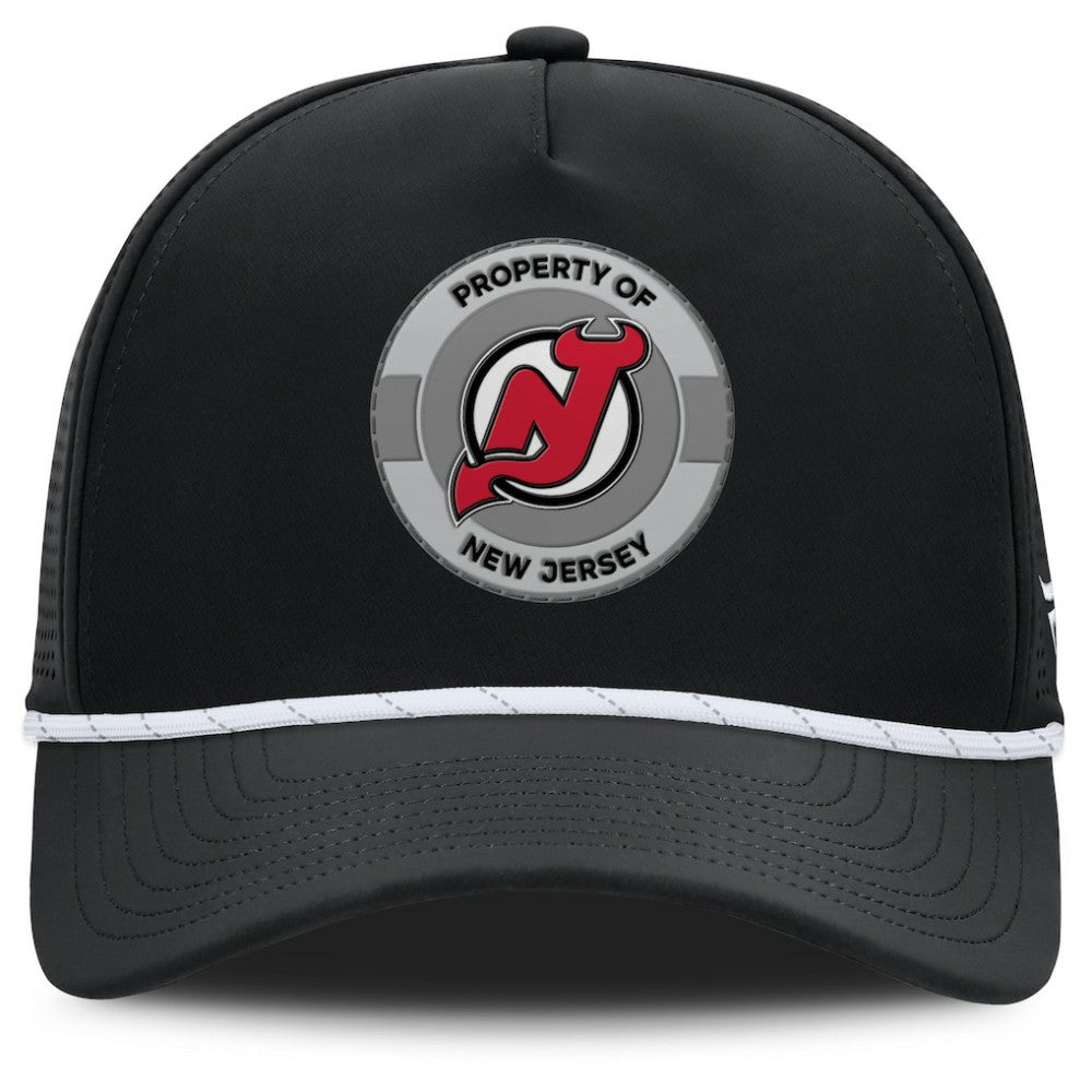 New Jersey Devils Fanatics Authentic Pro Rink Adjustable Hat Black