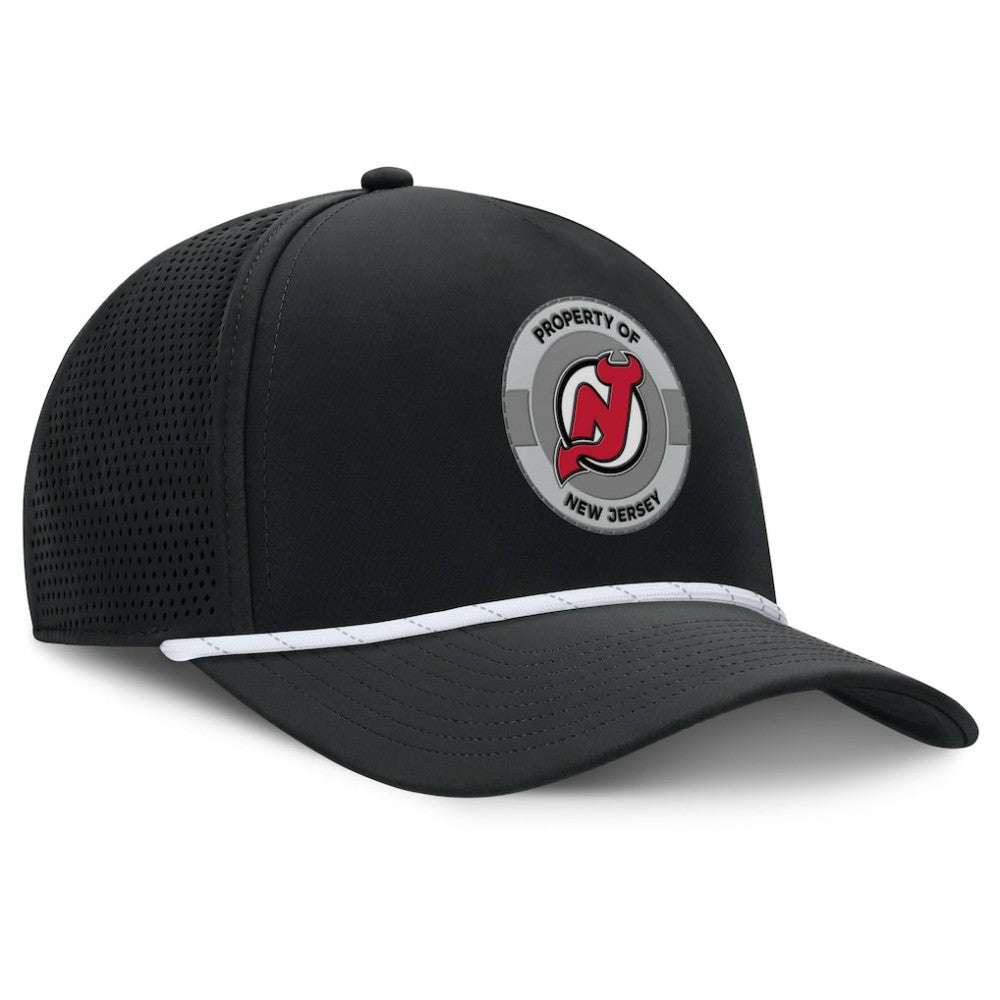 New Jersey Devils Fanatics Authentic Pro Rink Adjustable Hat Black