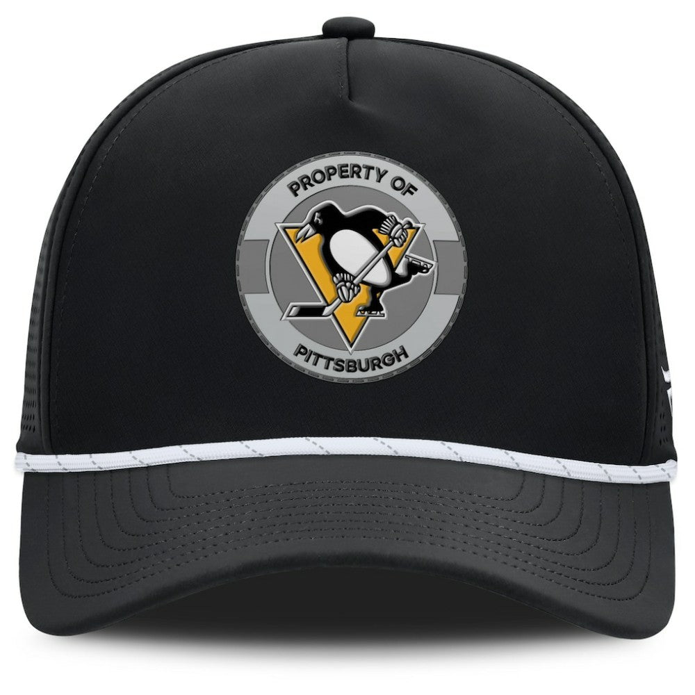 Pittsburgh Penguins Fanatics Authentic Pro Rink Adjustable Hat Black