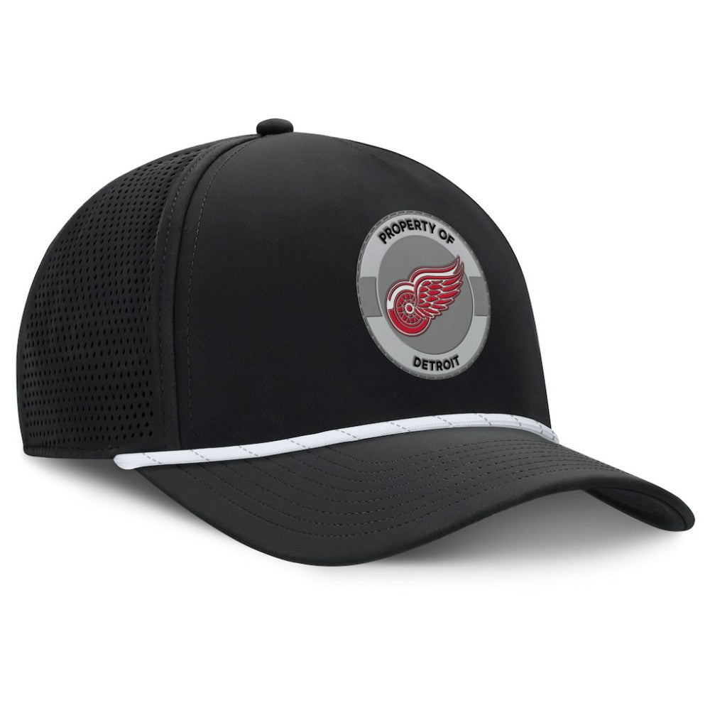 Detroit Red Wings Fanatics Authentic Pro Rink Adjustable Hat Black