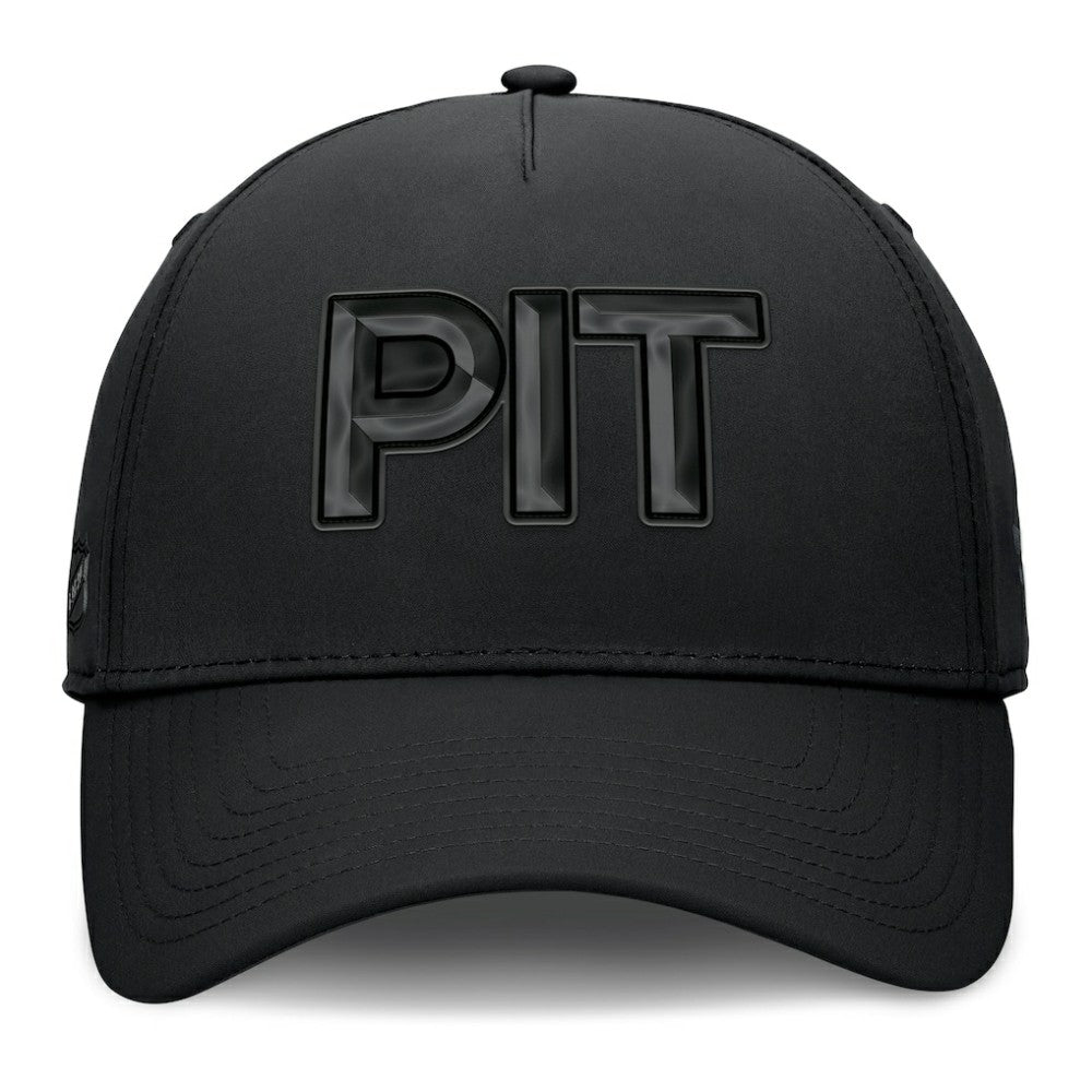 Pittsburgh Penguins Fanatics Authentic Pro Road Team Code Flex Hat Black