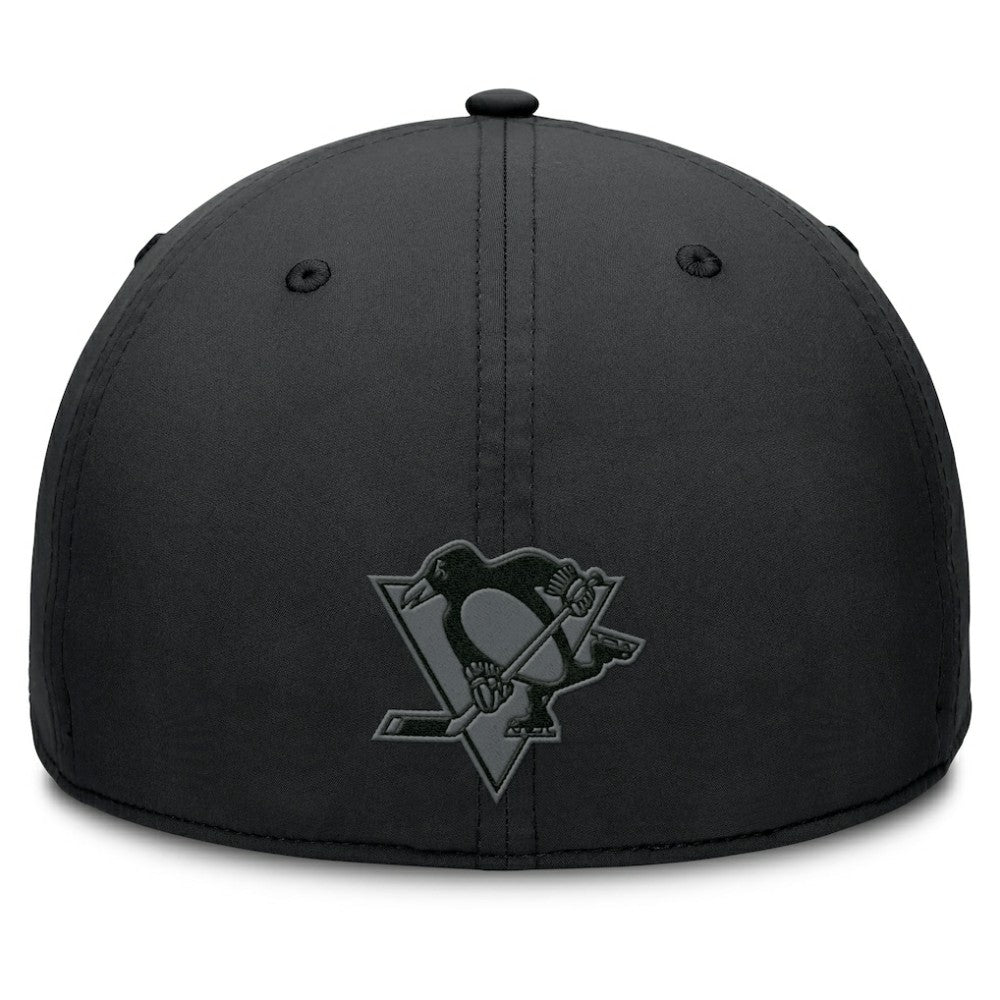Pittsburgh Penguins Fanatics Authentic Pro Road Team Code Flex Hat Black
