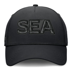 Seattle Kraken Fanatics Authentic Pro Road Team Code Flex Hat Black