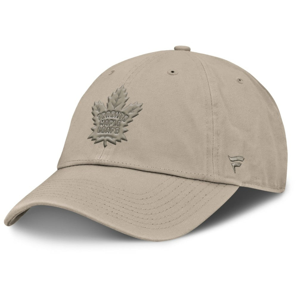 Toronto Maple Leafs Fanatics Authentic Pro Road Adjustable Hat Tan