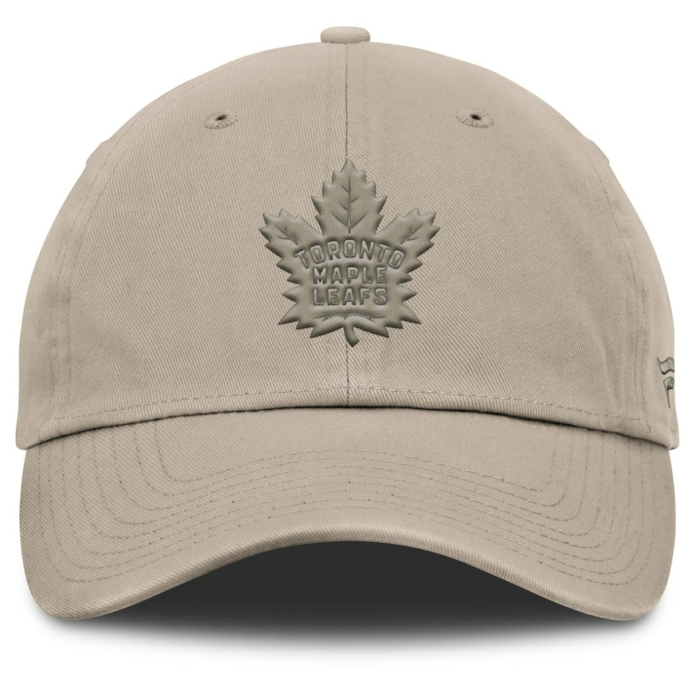 Toronto Maple Leafs Fanatics Authentic Pro Road Adjustable Hat Tan