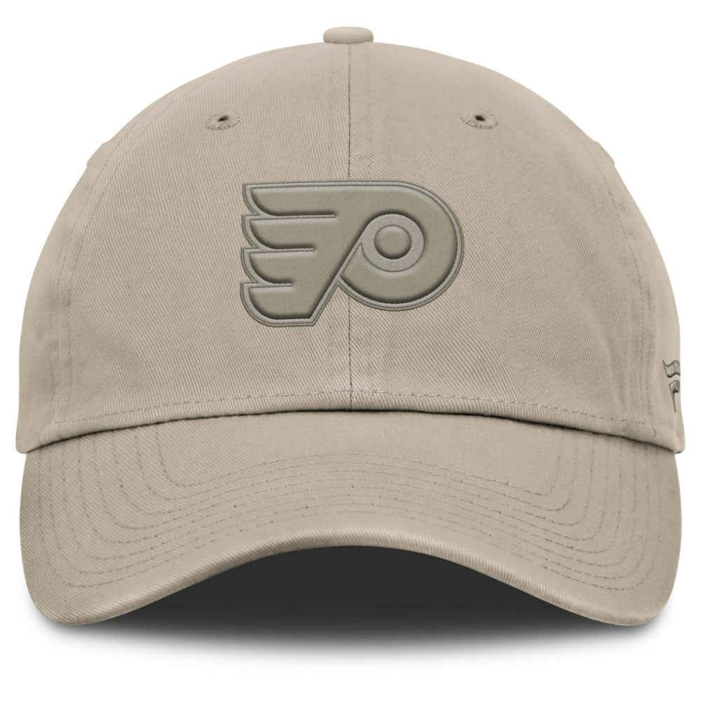 Philadelphia Flyers Fanatics Authentic Pro Road Adjustable Hat Tan