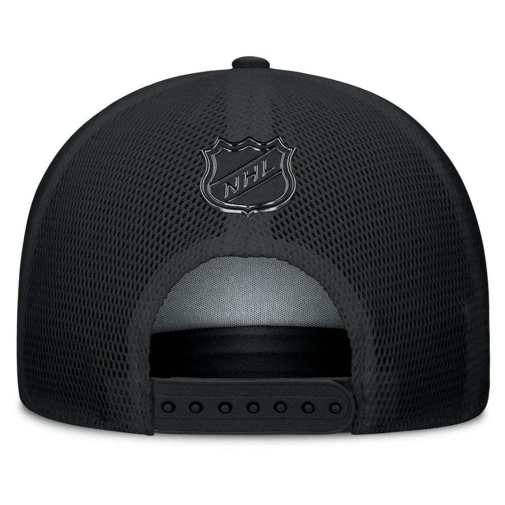 Utah Mammoth Fanatics Authentic Pro Road Team Code Trucker Adjustable Hat Black