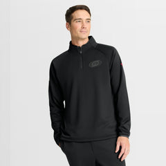 Carolina Hurricanes Fanatics Authentic Pro Tonal Rink Raglan Quarter-Zip Pullover Black
