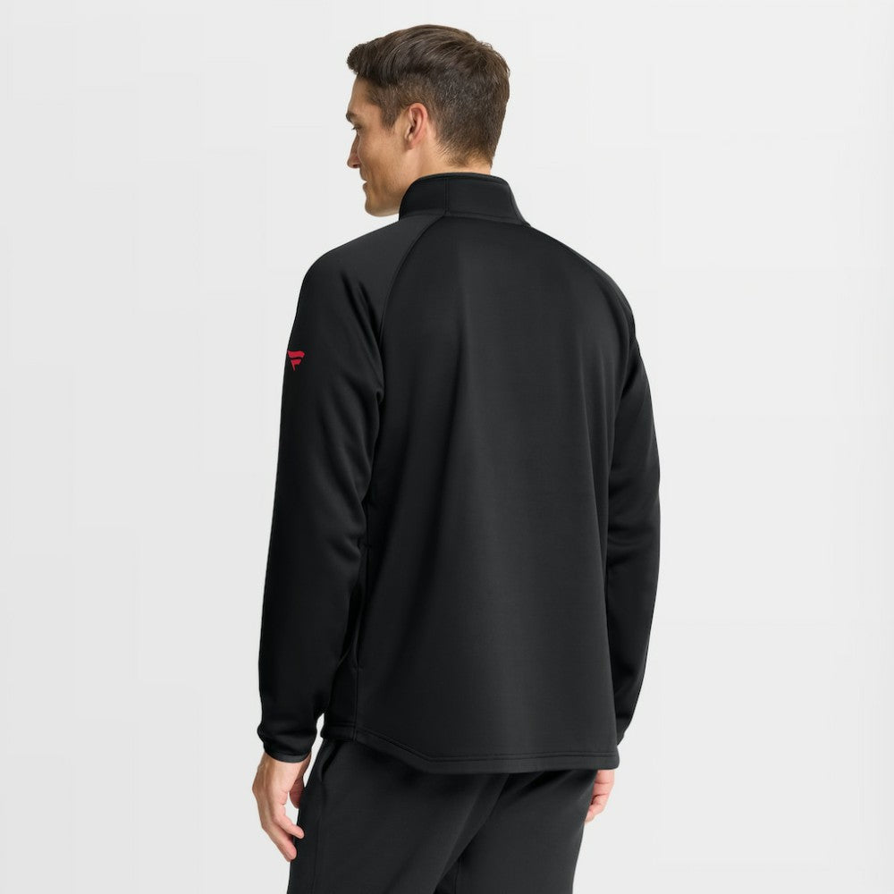 Carolina Hurricanes Fanatics Authentic Pro Tonal Rink Raglan Quarter-Zip Pullover Black