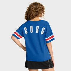 Chicago Cubs Women's Curl Route T-Shirt Royal