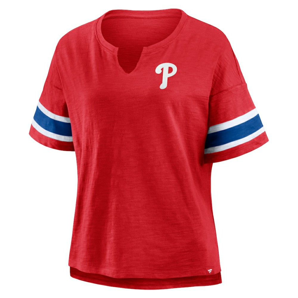 Philadelphia Phillies Women's Curl Route T-Shirt Red