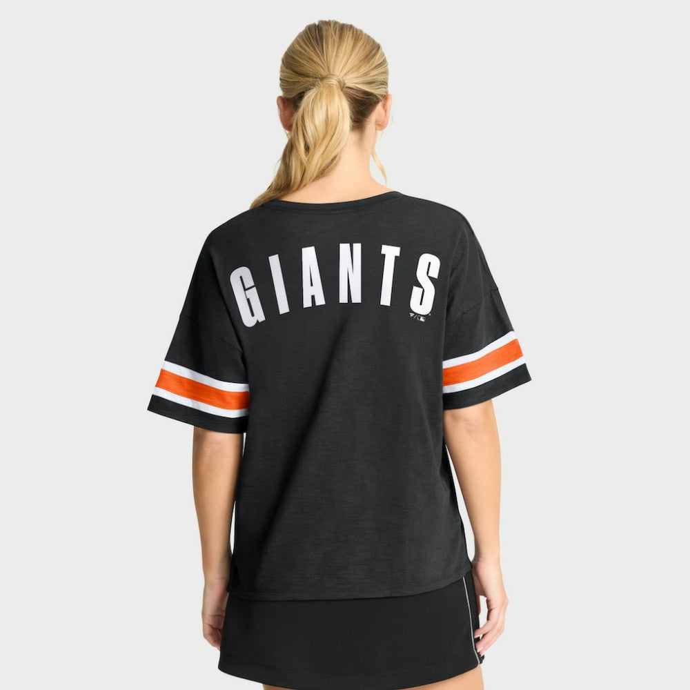 San Francisco Giants Women's Curl Route T-Shirt Black