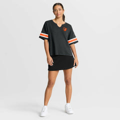 Baltimore Orioles Women's Curl Route T-Shirt Black