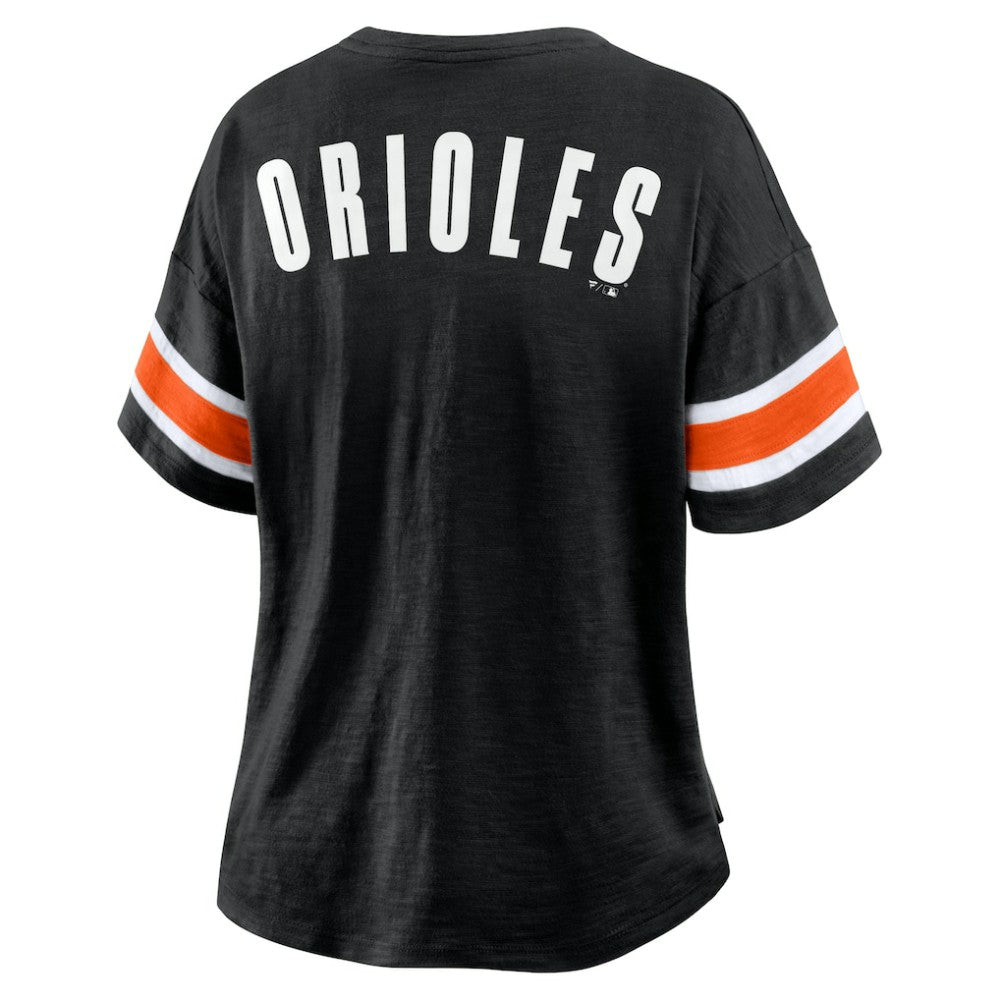 Baltimore Orioles Women's Curl Route T-Shirt Black