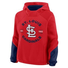 St. Louis Cardinals Women's Oversized Time to Win Pullover Hoodie Red