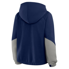 New York Yankees Women's Oversized Time to Win Pullover Hoodie Navy