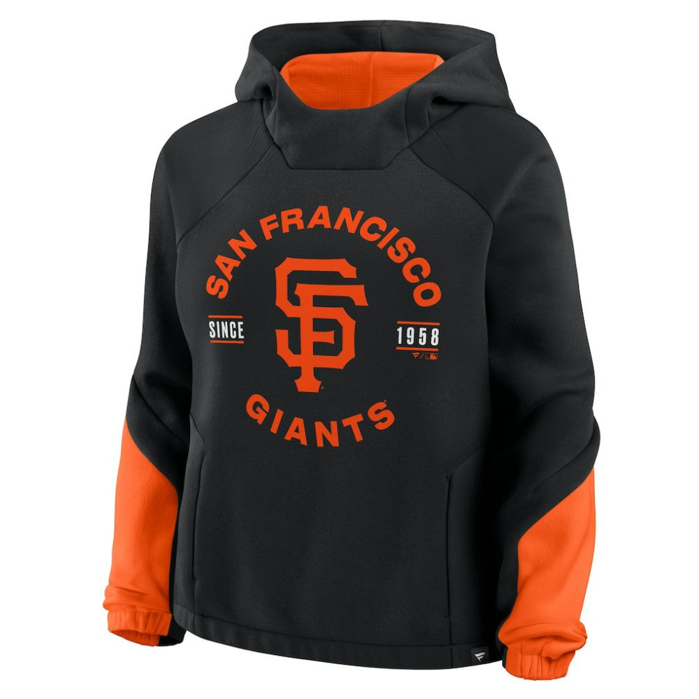 San Francisco Giants Women's Oversized Time to Win Pullover Hoodie Black