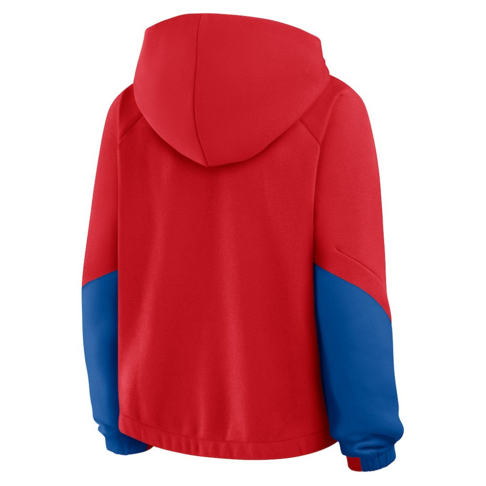 Philadelphia Phillies Women's Oversized Time to Win Pullover Hoodie Red