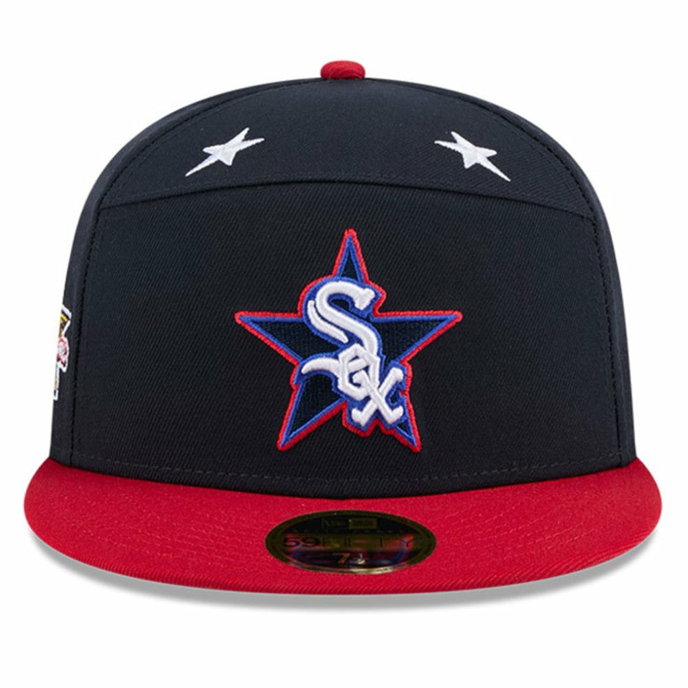 Chicago White Sox 2025 MLB All-Star Game Workout Side Patch 59FIFTY Fitted Hat Navy/Red | New Era