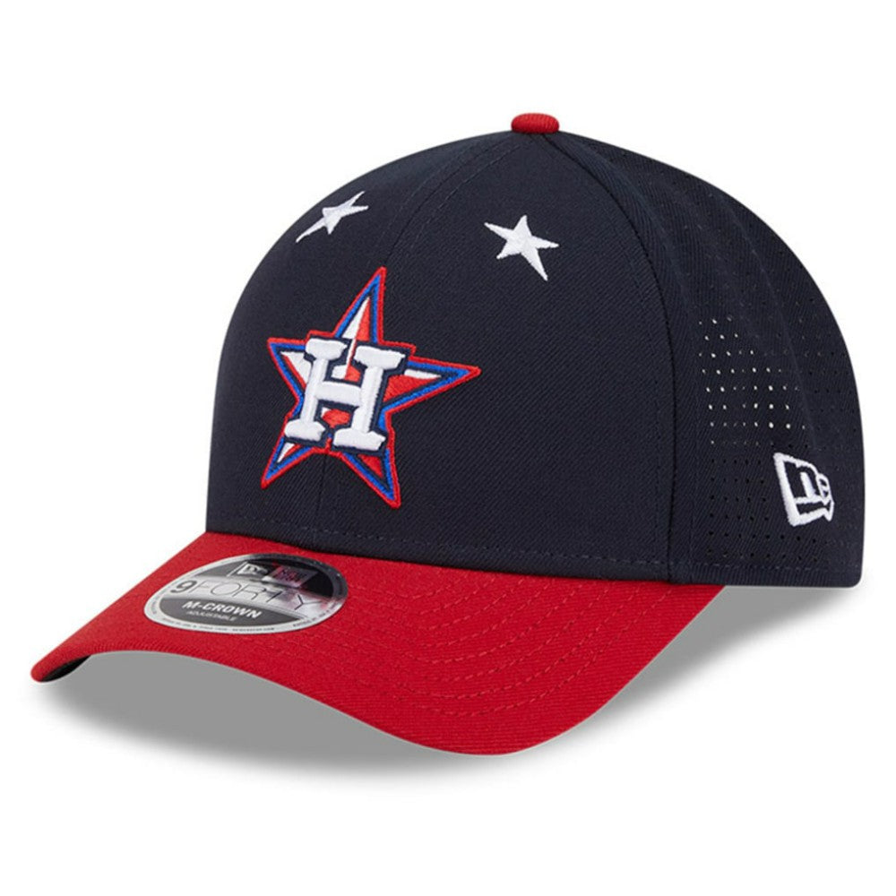 Houston Astros 2025 MLB All-Star Game Workout 9FORTY M-Crown Adjustable Hat Navy/Red | New Era