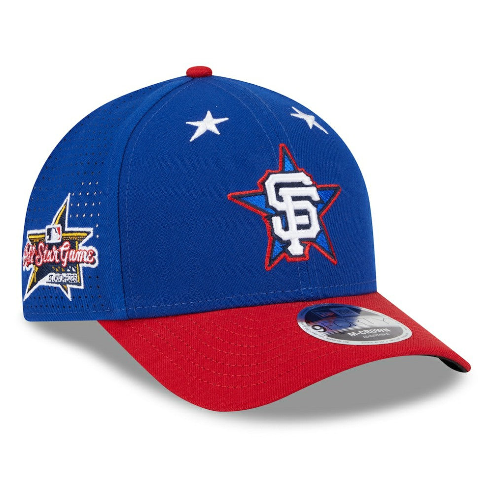 San Francisco Giants 2025 MLB All-Star Game Workout 9FORTY M-Crown Adjustable Hat Blue/Red | New Era