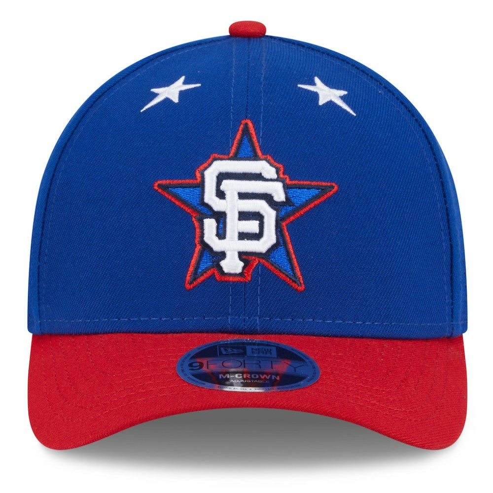 San Francisco Giants 2025 MLB All-Star Game Workout 9FORTY M-Crown Adjustable Hat Blue/Red | New Era