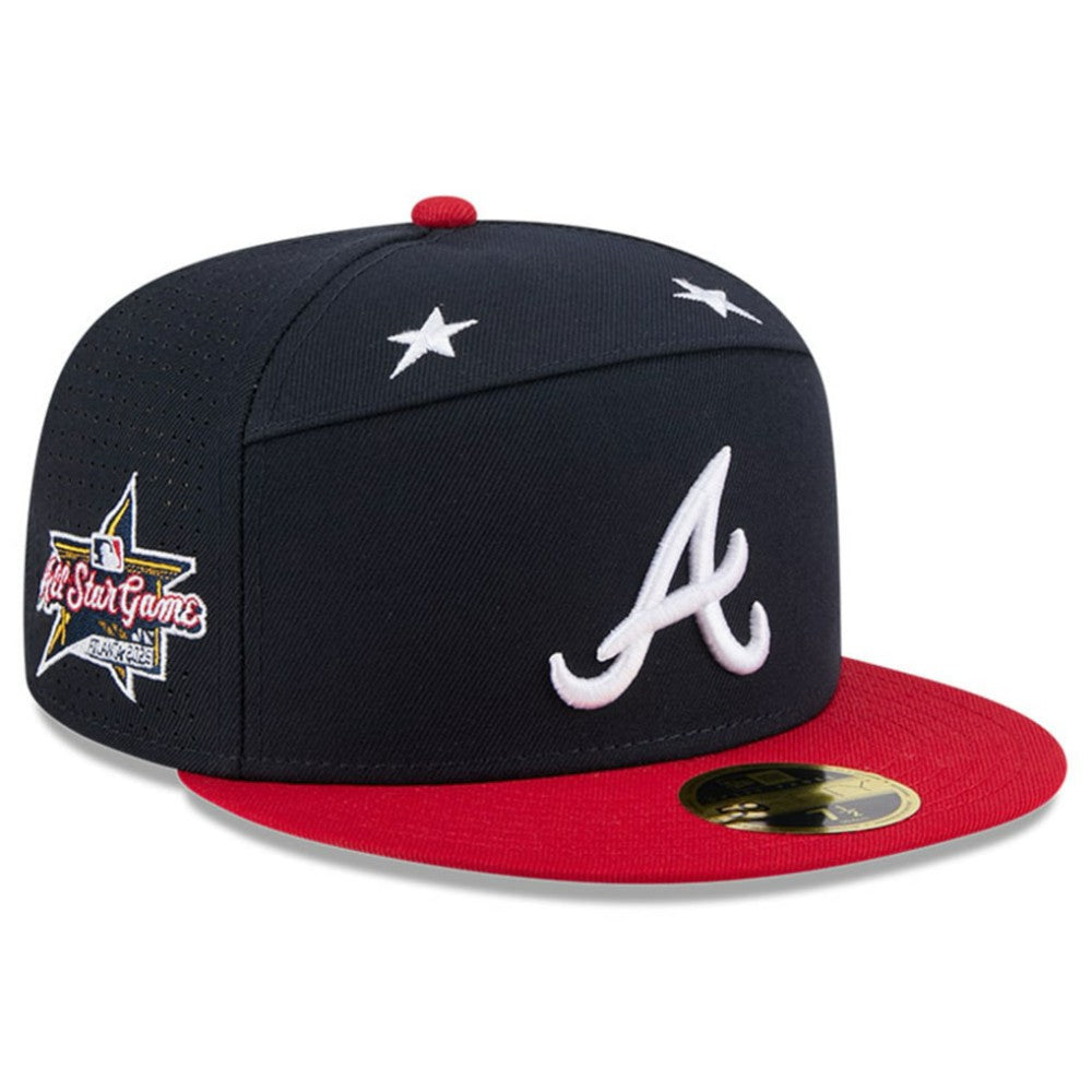 Atlanta Braves 2025 MLB All-Star Game Side Patch 59FIFTY Fitted Hat Navy/Red | New Era