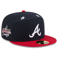 Atlanta Braves 2025 MLB All-Star Game Side Patch 59FIFTY Fitted Hat Navy/Red | New Era
