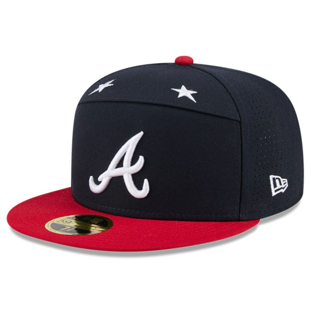 Atlanta Braves 2025 MLB All-Star Game Side Patch 59FIFTY Fitted Hat Navy/Red | New Era