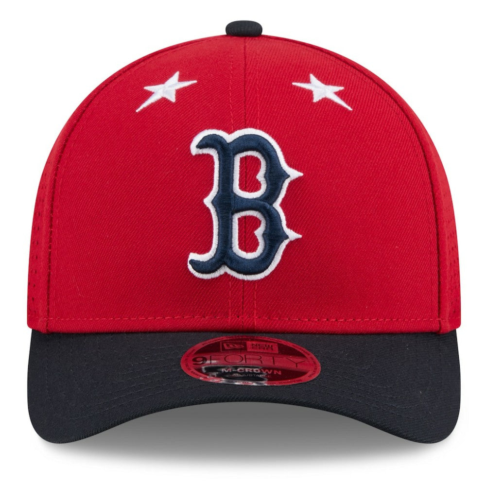 Boston Red Sox 2025 MLB All-Star Game 9FORTY M-Crown Adjustable Hat Red/Navy | New Era