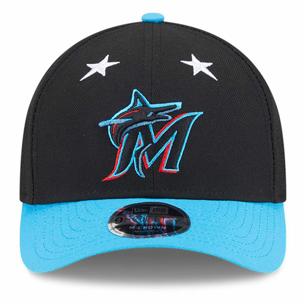 Miami Marlins 2025 MLB All-Star Game 9FORTY M-Crown Adjustable Hat Black/Blue | New Era