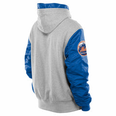 New York Mets x Alpha Industries MA-1 Full-Zip Hoodie Jacket Royal/Grey | New Era
