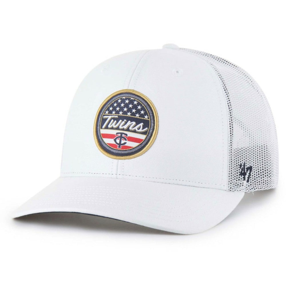 Minnesota Twins Homage Adjustable Trucker Hat White | 47 brand