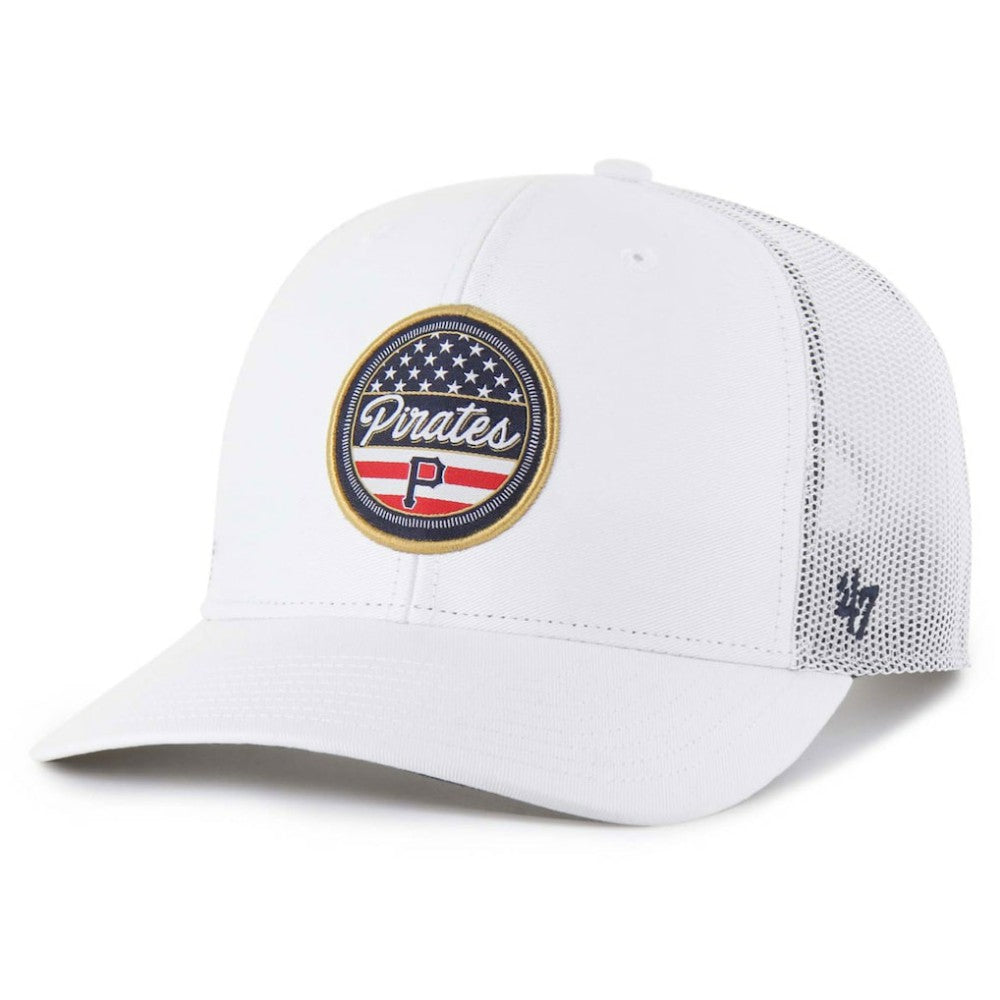 Pittsburgh Pirates Homage Adjustable Trucker Hat White | 47 brand