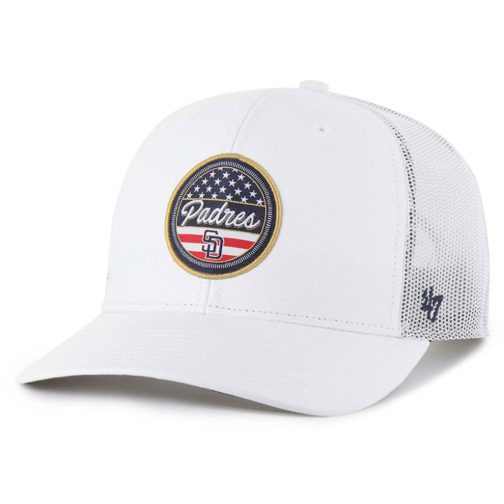 San Diego Padres Homage Adjustable Trucker Hat White | 47 brand