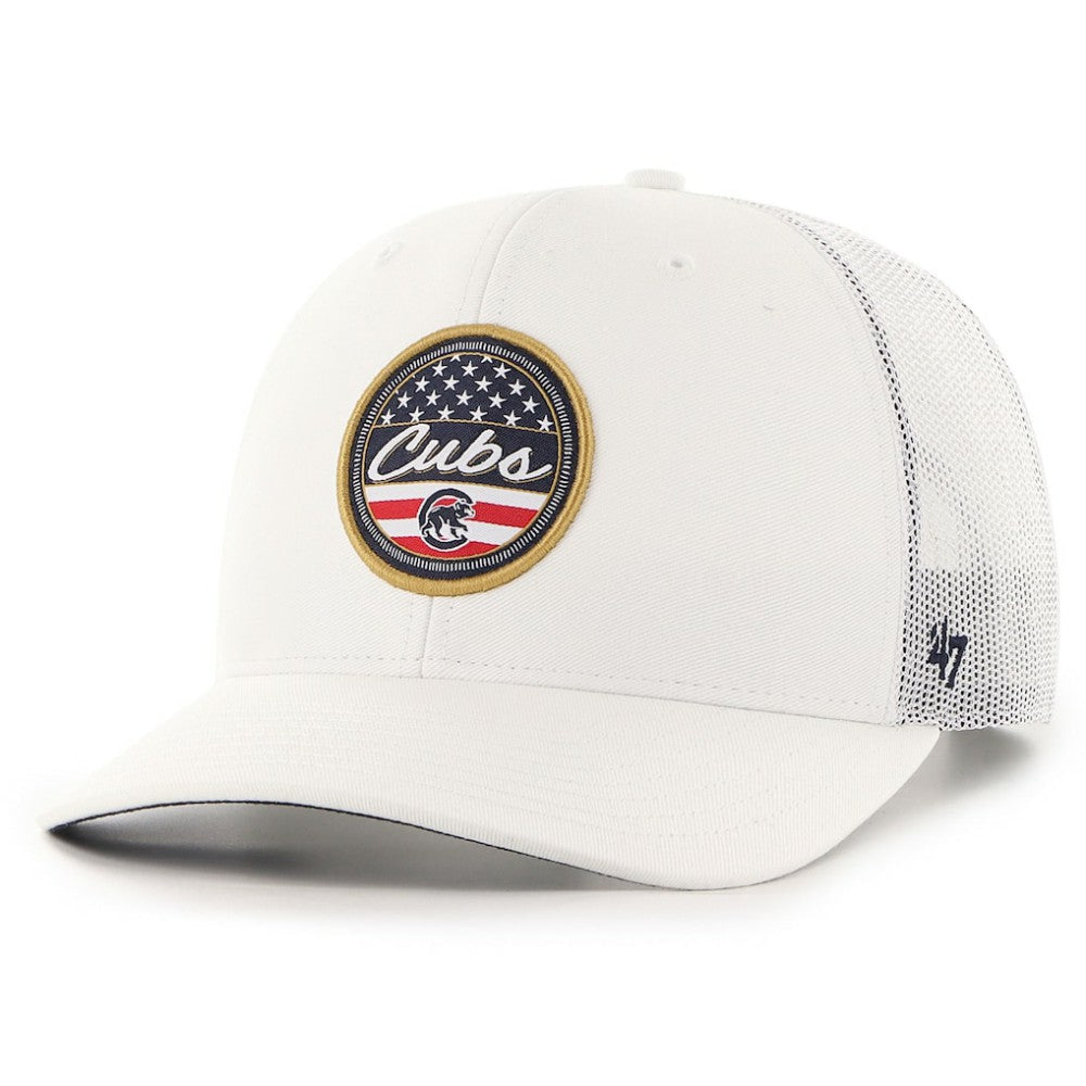 Chicago Cubs Homage Adjustable Trucker Hat White | 47 brand