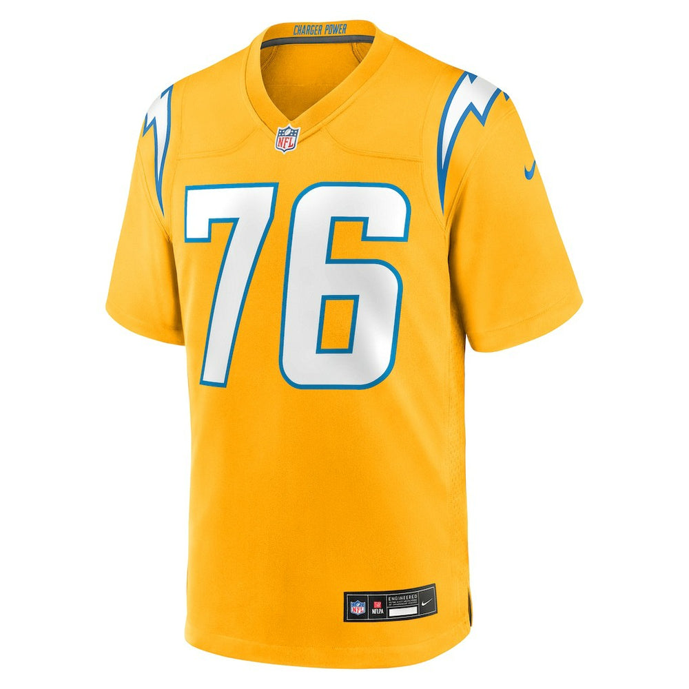 Joe Alt Los Angeles Chargers Alternate Charger Power Game Player Jersey - Gold