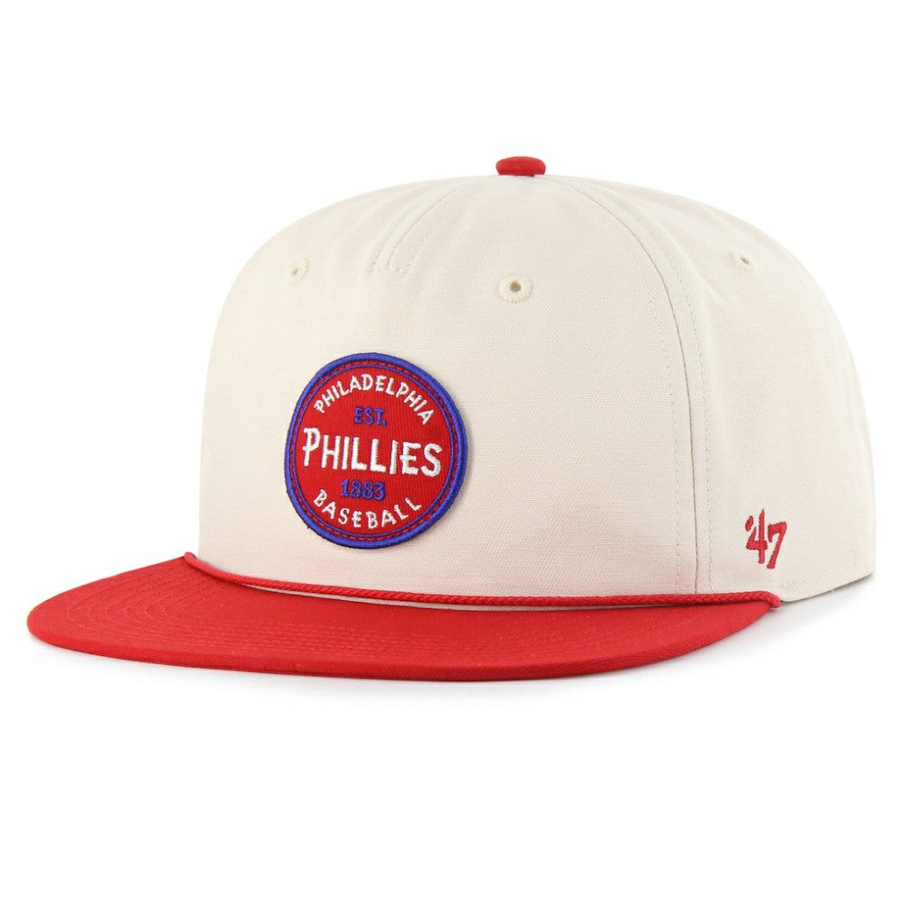 Philadelphia Phillies Payson Captain Snapback Hat Natural | 47 brand