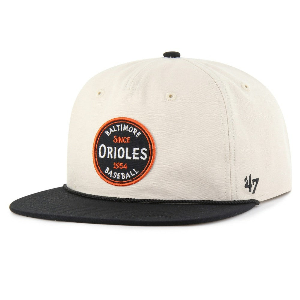 Baltimore Orioles Payson Captain Snapback Hat Natural | 47 brand