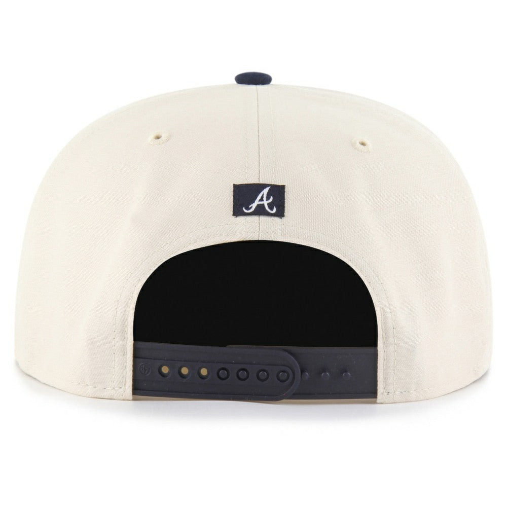 Atlanta Braves Payson Captain Adjustable Hat Natural | 47 brand