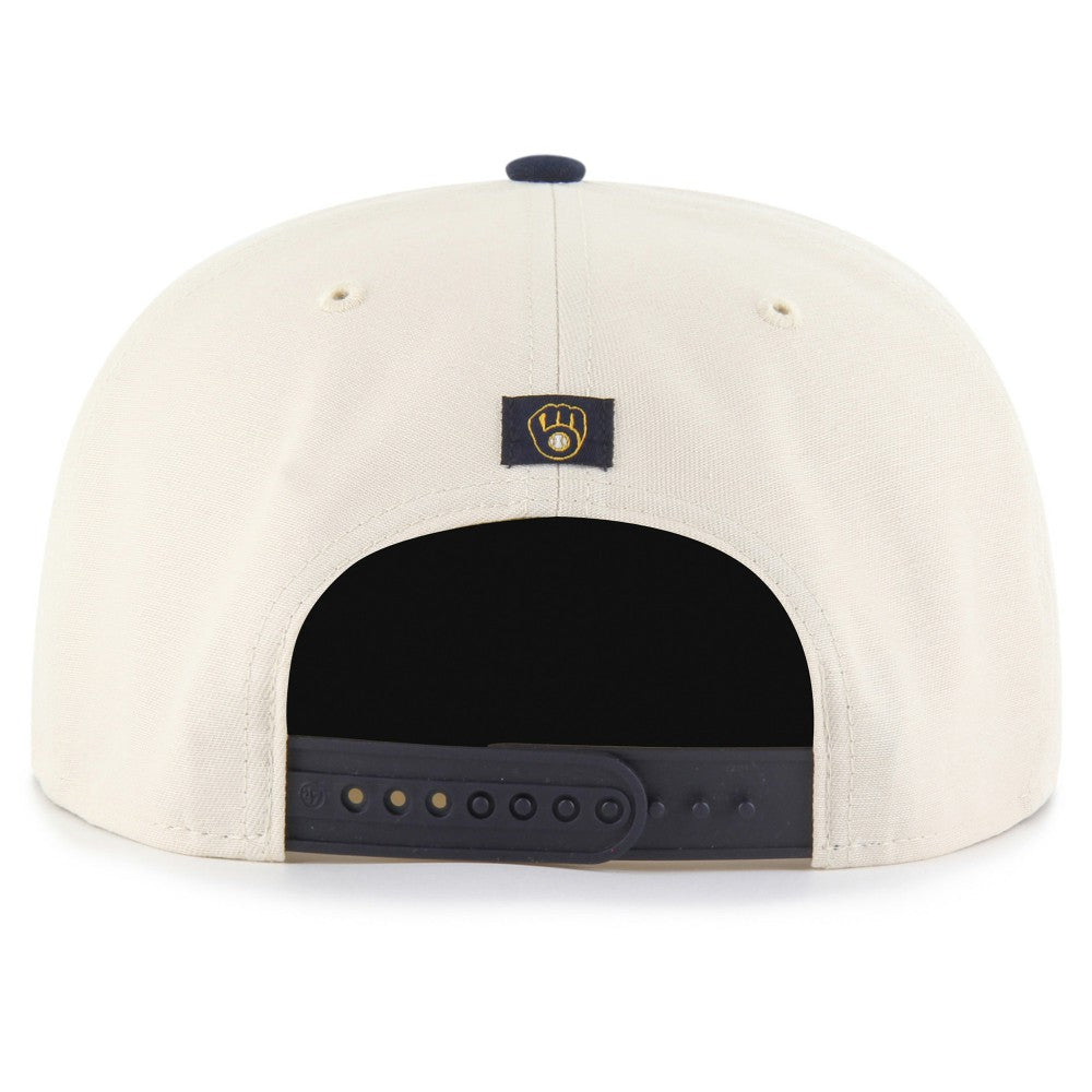 Milwaukee Brewers Payson Captain Adjustable Hat Natural | 47 brand