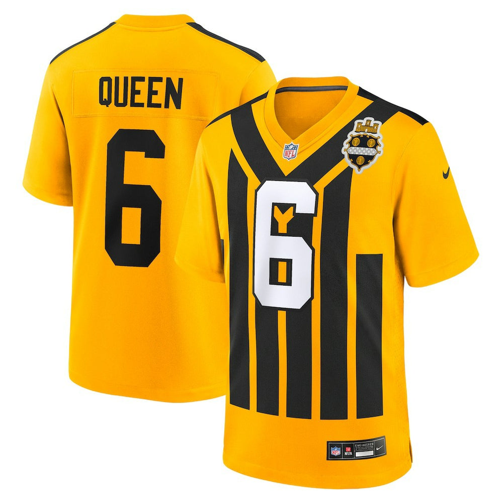 Patrick Queen Pittsburgh Steelers Alternate 1933 Throwback Game Jersey - Gold