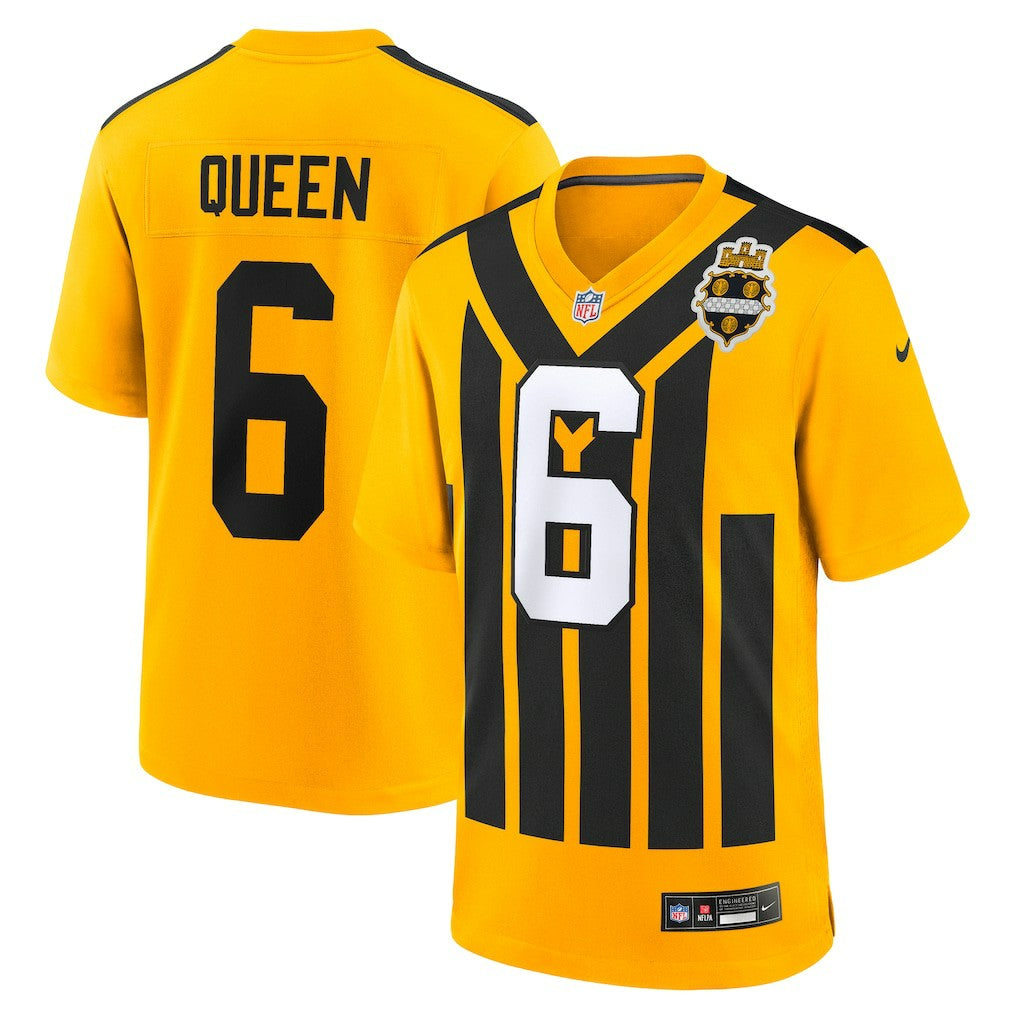 Patrick Queen Pittsburgh Steelers Alternate 1933 Throwback Game Jersey - Gold