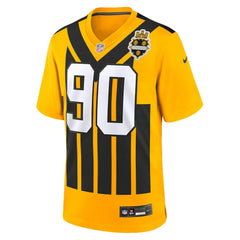 T.J. Watt Pittsburgh Steelers Alternate 1933 Throwback Game Jersey - Gold