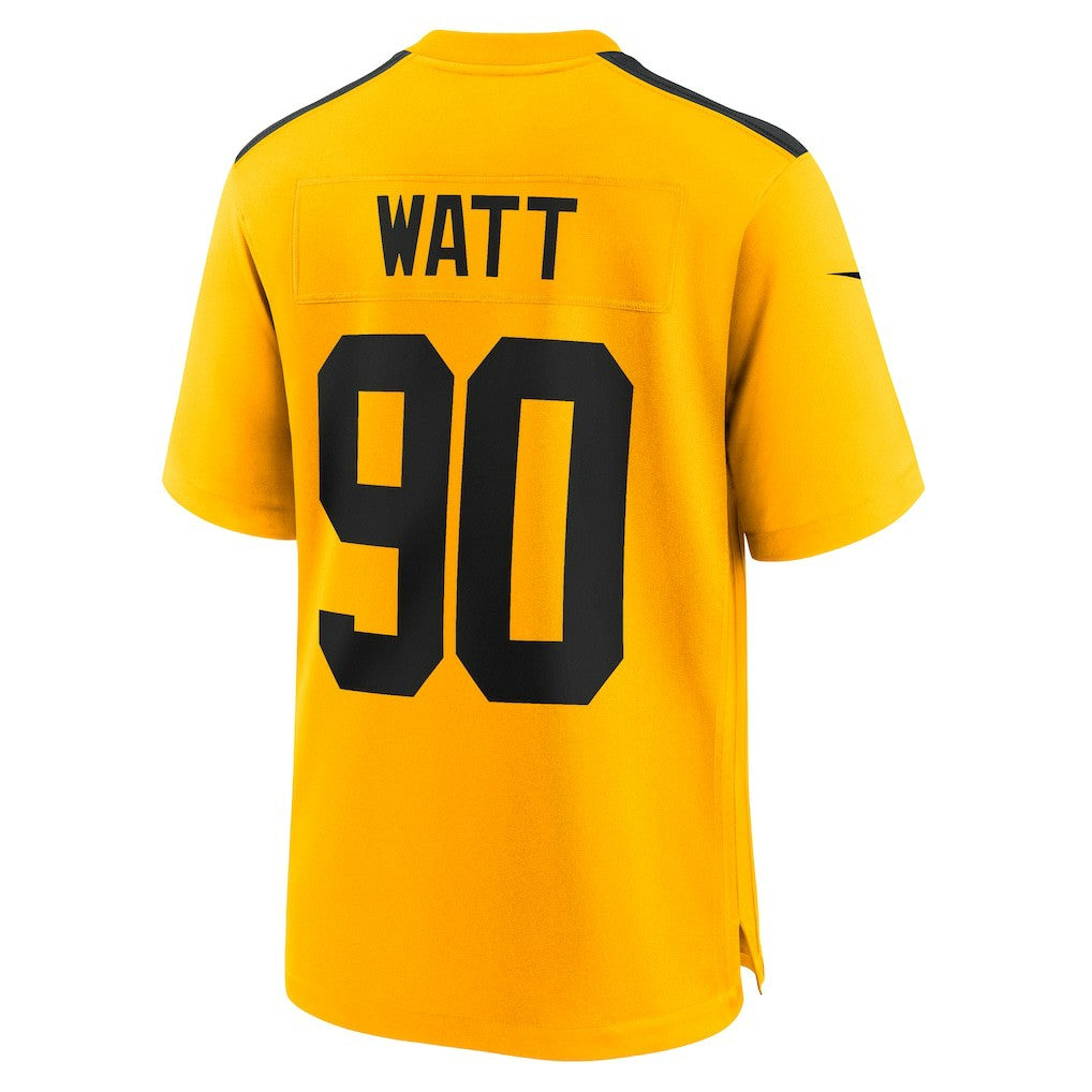 T.J. Watt Pittsburgh Steelers Alternate 1933 Throwback Game Jersey - Gold