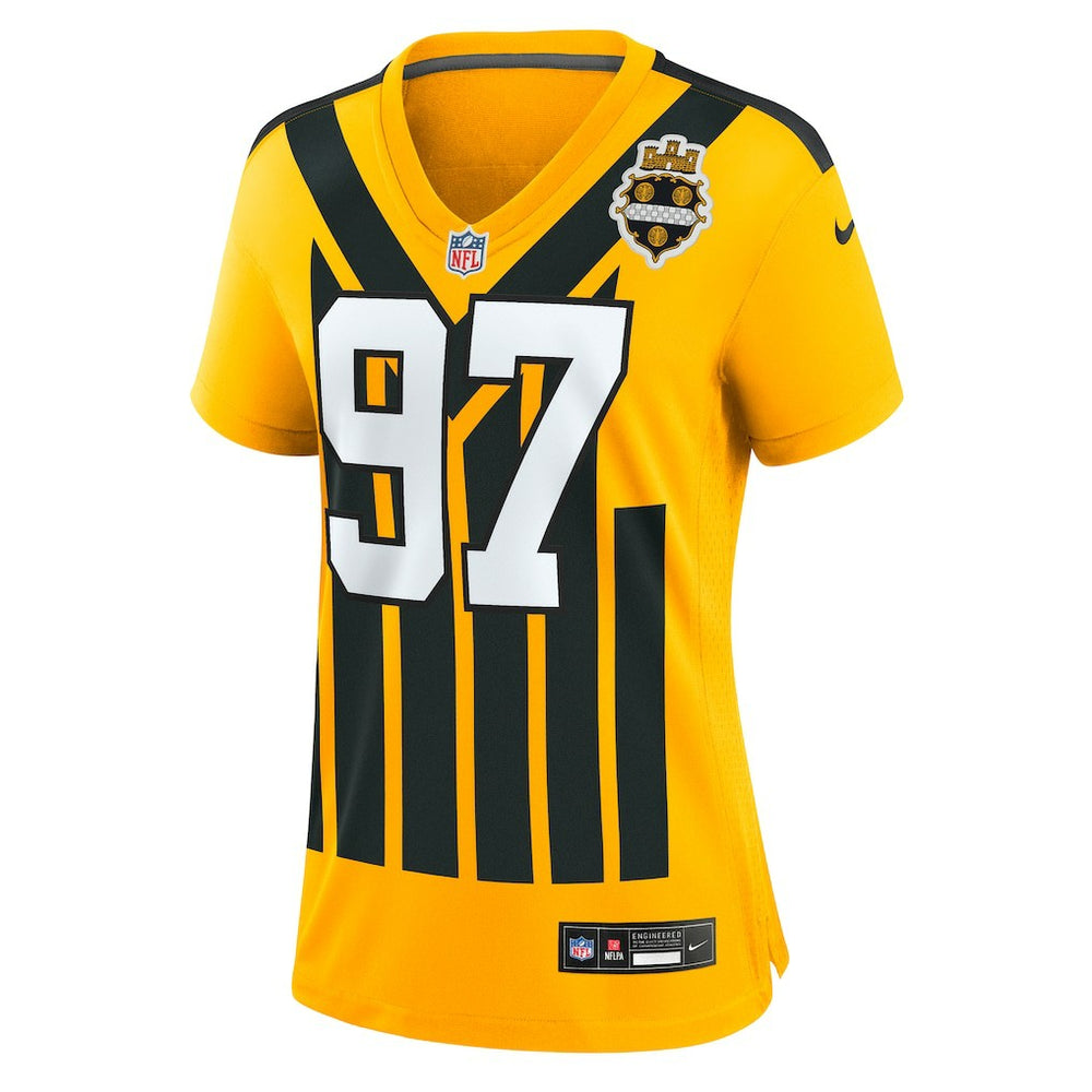 Cameron Heyward Pittsburgh Steelers Women's Alternate 1933 Throwback Game Jersey - Gold