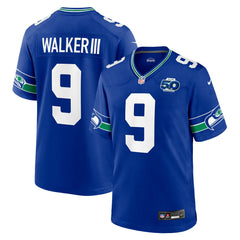 Kenneth Walker III Seattle Seahawks Alternate 50th Season Game Jersey - Royal